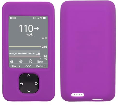 Silicone Soft Case for Dexcom G6 & Dexcom G7 Receiver (Purple)