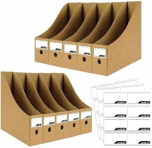 Pappe Zeitschriftenhalter Premium Zeitschriftensammler Schwarz Zeitschriftenorganizer Zeitschriftenaufbewahrungsbox, Großvolumige Zeitschriftensammler Organizer als Buchkörbe oder Ordnerhalter für