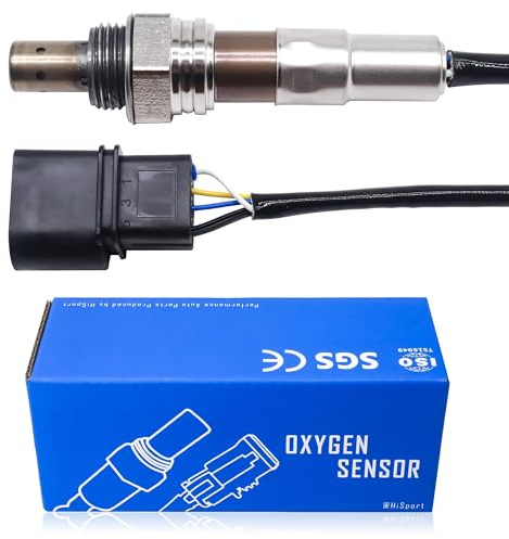 HISports Främre lambdasond O2-sensor 06A906262BRR kompatibel med Seat ALTEA LEON TOLEDO Skoda Octavia ETTA CADDY TOURAN GOLF 1.6 2003–2015 ersätter 06A906262CF