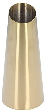 Vaso in Metallo con Cilindro Dorato Vaso da Tavolo Moderno Semplice in Acciaio Inossidabile 304 Portafiori da Tavolo di Lusso Leggero Vaso di Fiori Elegante per Matrimonio, Anniversario, Decorazioni P
