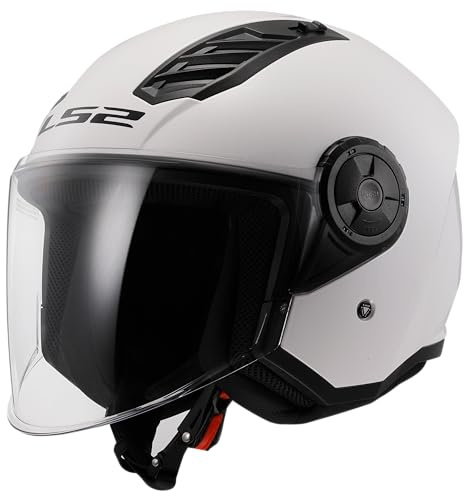 LS2, Casco Moto Jet AIRFLOW II gloss white, XXL