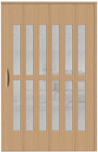 FalttüR Gold Raumteiler Schiebetür, Aluminium-Legierung Innen Falten Akkordeon Tür, Einziehbare Flure Temporäre Tür Für Schlafzimmer Bad Küche Büro, Anpassbar ( Color : Gold , Size : 66x80in(167.6x203