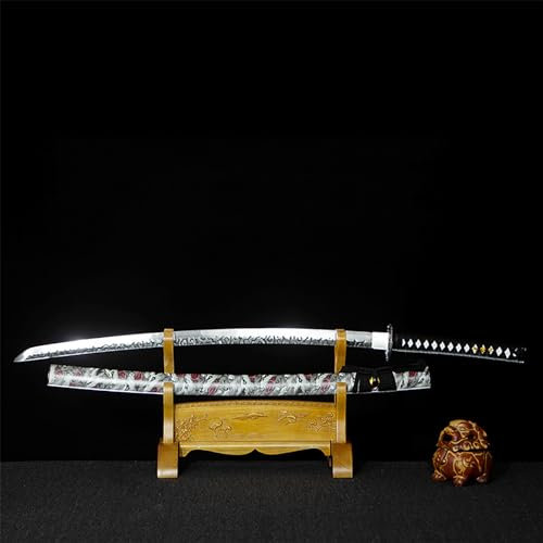 102 cm Lange Katana mit Manganstahlklinge,handgefertigtes Samurai-Schwert mit Scheide,echte japanische Samurai-Schwerter,Bokken für Ausstellung,Cosplay,Sammlung,Kendo-Training,Iaido