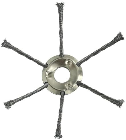 Brosse de désherbage, outils à tête de brosse en métal | Brosse de désherbage en fil d'acier 2024 - Brosse de désherbage en fil d'acier - Accessoires de coupe d'irrigation pour pavés et joints de