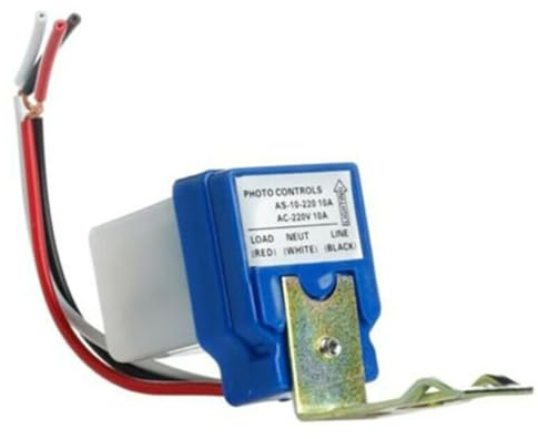 Spare Part for 1pc PVC Twilight Switch 220V Twilight Sensor Light Sensor Switch Automatic Switch for Solar Lamps Street Lights