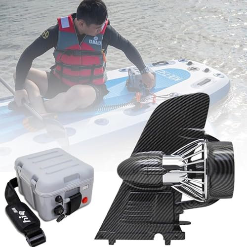 YASHISHI Tabla de Surf con Aletas motorizadas eléctricas, propulsor de 24 V, Aletas de Tabla de Surf eléctrica, hélice de Velocidad Ajustable, Kit de Tabla de Surf con Aletas y propulsión a Chorro