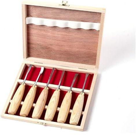MYUYEE Herramientas para tallar Madera Kit de cinceles para tallar Madera Profesional Ideal para Principiantes y talladores experimentados,