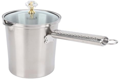 Milk Frothing Pitcher Stainless Steel Long Handle Large Capacity 700ml Multifunctional Frother Jug for Coffee Making Tea at Home Cafes