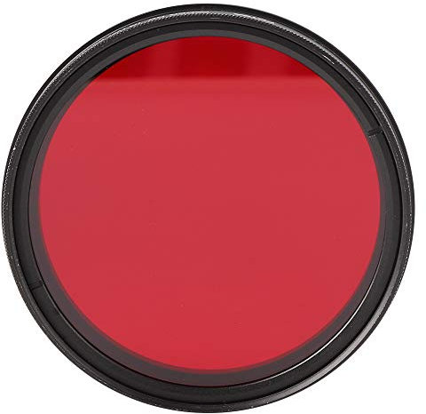 Filtro IR, Aleación de Aluminio y Filtro Infrarrojo de Rojo de Vidrio óptico con Alto Rendimiento para la Fotografía IR (62 mm)
