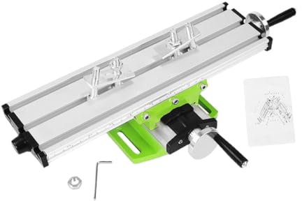 NUOBESTY Multifunction Worktable Milling Machine Mini Drill Stand High Precision Slipway Drilling Slide Table Workbench for Home Workshop Instruction Manual and Hardware Kit