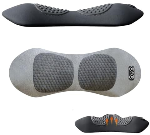 TeraDisc Pro Alividol Masajeador Lumbar,cojín De Soporte Lumbar Biónico, Masajeador Eléctrico Para Aliviar El Dolor Lumbar (Gris claro)
