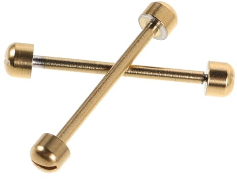 HOMOBABE Pasadores de Tornillo de 2.70x0.38cm para Varillas de Conexión 2 Piezas para Reparación y Reemplazo Seguro de Pulseras Reparación y Reemplazo Seguro de Pulseras para Correas de