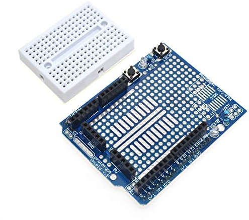 Stayhome UNO Proto Shield Prototype Expansion Board with SYB-170 Mini Bread Board Based for ARDUINO UNO ProtoShield
