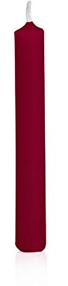 Baumkerzen durchgefärbt Bordeaux, 96 x 13 mm, 20 Stück, Wiedemann Kerzen, Qualitätskerzen, rußarm, tropffrei