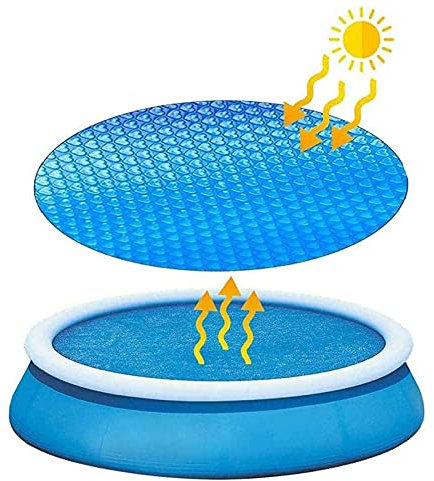 Solar Pool Cover,Round Swimming Pool Solar Cover, Solar Pool Heater for Inflatable Swimming Pool Above Ground Pool,15FT