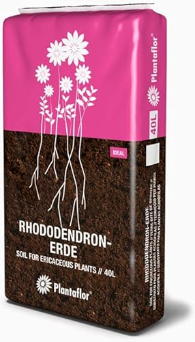 Plantaflor Plus Bio Erde Sauer, Rhododendronerde, Moorbeeterde, Blumenerde, Erde 1 x 40L