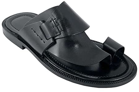 CLSQLXYJZC Orthopädische Flache Sommersandalen, Bequeme, rutschfeste Slip-On-Sandalen mit großen Zehen und orthopädischem Zehenring, zur Schmerzlinderung, Hallux-Orthesensandalen für Herren