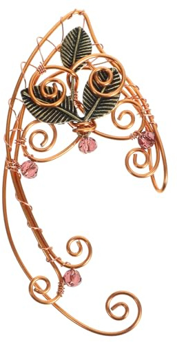 Lurrose Clip on Ear Cuff Right Ear Hook Earring without Piercing Lightweight Fashion Jewelry for Women and Girls Cosplay Party Accessory