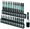 Facoow Torx-Bit-Set (T5-T40), 26-teiliges Sicherheits-Torx-Bit-Set mit magnetischen Spitzen, manipulationssichere Stern-Bit-Set, S2-Stahllegierung, 2,5 cm und 5,1 cm langes Schlagdrehmoment-Bit-Set