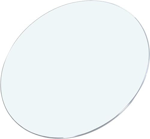 Tapa De Cristal Para Mesa Redonda Cristal Templado Transparente Bandeja De Cristal Redonda Tablero Superficie Redonda De Mesa Diámetro 35cm ~ 100cm Para Mesa De Comedor Cocina Jardín ( Size : Ø 78cm(3