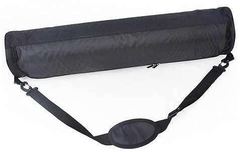 GOOHOCHY Yogatasche Oxford Stoff Yogamatten Rucksack mit Verstellbarem Gurt und Seitlicher Öffnung Sporttasche für Yoga Fitnessstudio Tanzmatte Schwarz