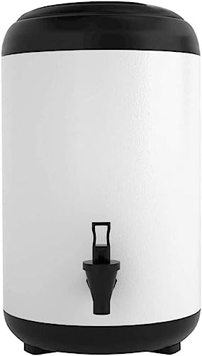 ANSNOW Dispensador de Bebidas Aislado, Termo de Acero Inoxidable con Soporte, Barril de Té de Leche Caliente Aislado para Té, Agua, Café, Bebidas Heladas/-/12L