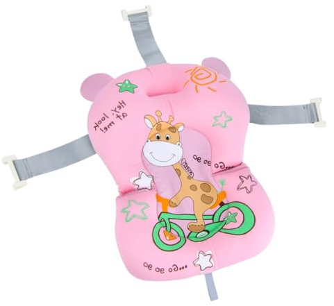 Babybadewannensitz Stütznetz mit Hoher Flexibilität und Halt | Rosa, Stoffausführung, für Babybad im Becken, Leicht zu Fixieren, Rutscharm und Bequem