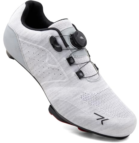 Feyenold Herren Fahrradschuhe Damen Radsport Schuhe Kompatibel mit Peloton & Kompatible Installation Look SPD SPD-SL Lock Delta Pedal Reitschuhe