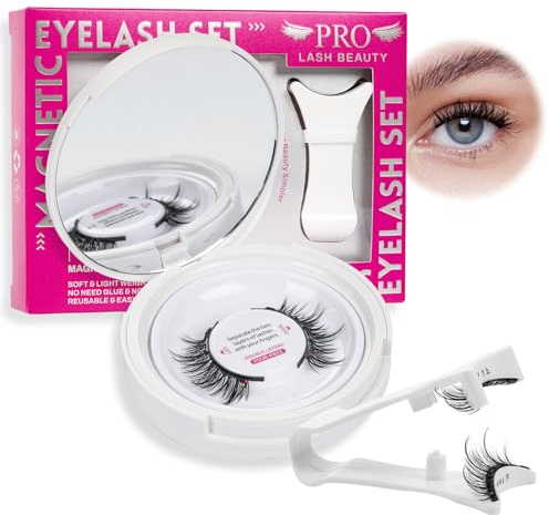 Ciglia Finte Magnetiche Con Applicatore, 5 Magneti Per Pezzo, Naturale Lunga Durata E Riutilizzabile, Facile Da Indossare (1 Coppia, Vibrant)