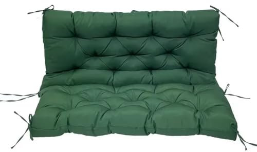 Gartenbank Kissenauflage für Terrassenmöbel Küchen- oder Esszimmerbank für den Innen- und Außenbereich Komfortables modernes Tufted Style Dickes Kissen,Grün,150 * 100CM