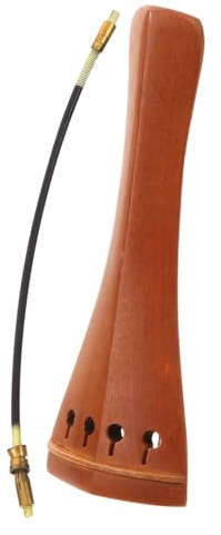 Holz Saitenhalter Ersatzteil für 4/4 Violinen, Braun, Leicht | Instrumentenzubehör, Hohe Härte, Verbessert Sustain und Lautstärke, für Profis und Anfänger Zufällige Farbe