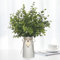 HOPEME Artificial Eucalyptus Plant in Ceramic Vase with Heart Charm Décor - Realistic Greenery for Home and Office, Modern Rustic Design