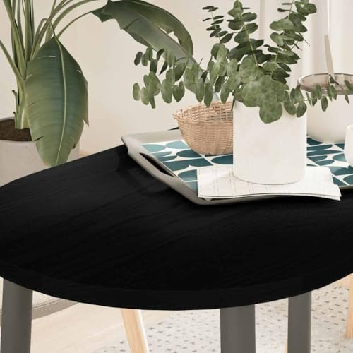 Xichuzi Tablero de Mesa Ovalado Madera Maciza de Roble 100x50x2 cm, Tableros para Escritorios, Tableros para Mesas De Comedor - 4009078