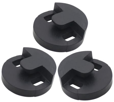Cello Dämpfer 3 Stück Schwarze Gummidämpfer im Tourte Stil | Leises Üben bei Nacht, Einfache Montage und Volumenanpassung, Rundes Design