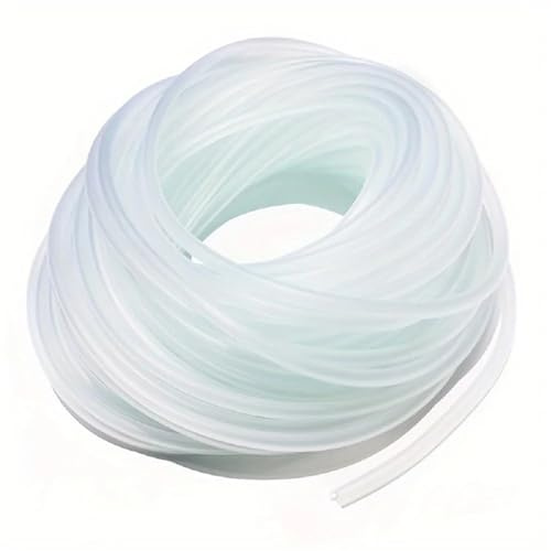 OPIGJUFD Aquarium Schlauch 4 * 6,0mm Silikon Aquarium 1,0 m/3,0 m/5,0 m/10,0 m Sauerstoff Pumpe Schlauch air Blase Stein Aquarium Aquarium Teich Pumpe Rohr Lebensmittel Grade Material(1m)