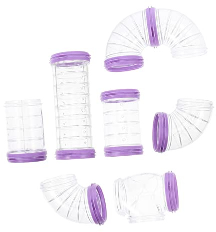 LOLIPPYY Hamster Rohr Tunnels Für Hamsterkäfig DIY Labyrinthstecker Verbinder Für Meerschweinchenkäfigröhre Hamsterröhre