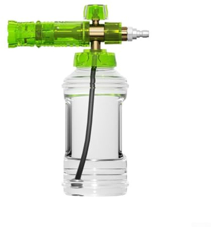 Pulvérisateur de mousse haute pression de 1000 ml avec interface en laiton en acier inoxydable, réglable pour un contrôle précis de la mousse, s'adapte à la plupart des nettoyeurs haute pression pour