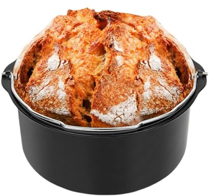Husoiuy Molde para Hornear En Freidora De Aire, Molde para Bizcocho Antiadherente De Air Fryer, Accesorio De Aparato De Cocina para Preparar Alimentos, para Tartaletas De Huevo Pizza Bizcocho