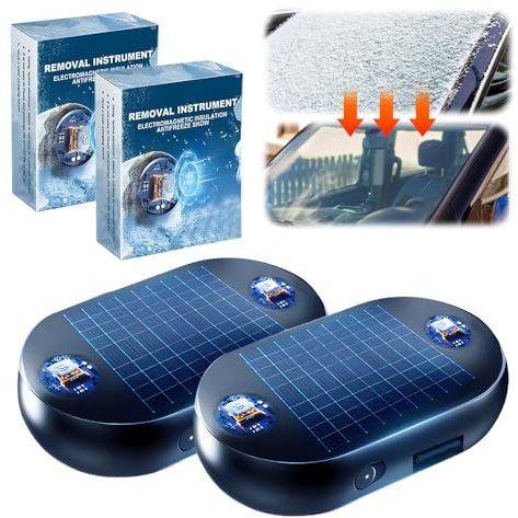 Electromagnetic Snow Removal, 2026 Newest Advanced Electromagnetic Antifreeze Snow Removal Device, Fast and Efficient Windshield Antifreeze Snow Removal Instrument in Winter (2Pcs)