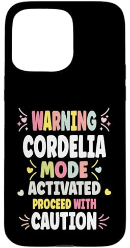 Cordelia Personalized Women's Gift Custom Cordelia Carcasa para iPhone 15 Pro MAX