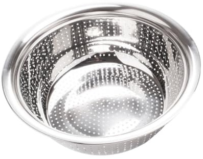 GARVALON Escurridor de Acero Inoxidable 20 Cm, Cesta de Drenaje Multifuncional para Verduras y Frutas, Colador Resistente al Agua para Cocina y Hogar, Herramienta Práctica para Escurrir
