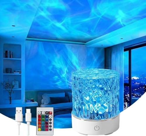 oibek Northern Lights Aurora Projector with 16 Colours & Ocean Wave Effects