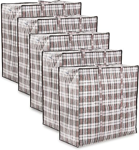 Zuvo, sacco per biancheria da lavare di grandi dimensioni, per riporre e spostare biancheria, impermeabile e con cerniere, misura XXL 80 x 60 x 30 cm (l x p x h)-, 80*60*30