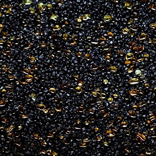 20kg Buntsteinputz Mosaikputz 1-3mm SOP29 Schwarz + Glas Bernstein Wandputz - Hergestellt in Bayern -