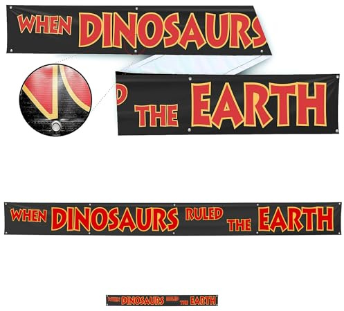 Bannière When Dinosaurs Ruled the Earth (2,5 x 3 m)