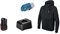 Bosch Professional veste chauffante GHJ 12+18V XA (avec adaptateur de charge USB GAA 12V-21 + batterie GBA 12V 2.0Ah + chargeur GAL 12V-20, dans boîte carton) Taille M Noir