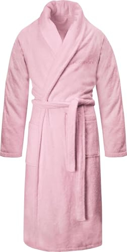 normani 100% Baumwoll Bademantel Saunamantel zweifarbig und einfarbig mit und ohne Kapuze für Damen und Herren (Gr. XS - 4XL)