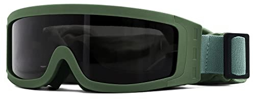 SPOSUNE Airsoft-Brille Taktische Schießbrille Staubschutzbrille Militär | mit 3 austauschbaren Gläsern UV400-Schutz Paintball Brille Anti-Fog-Brille Outdoor Sport Radfahren Paintball Jagd
