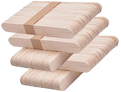 STOBOK 250stücke Holzstäbchen Für Basteln Diy Kindergarten Handwerk Material Naturholz Eisstiel Bastelstäbchen Für Projekte Und Aktivitäten