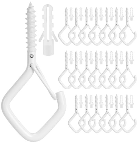 Schraubhaken,Haken Zum Schrauben,20 Stück ösenhaken,Schraubhaken Gerade,Schraubhaken Mit Dübel,Haken Zum Schrauben,Schraubhaken,Kleine Haken Zum Schrauben,Schraubhaken Mit Dübel,Haken Zum Aufhängen